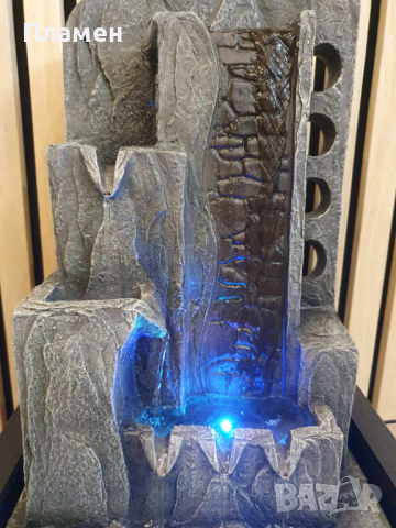 Градински фонтан ш.31, д.23, в.40 см, водопад с осветление, снимка 11 - Градински мебели, декорация  - 44687787