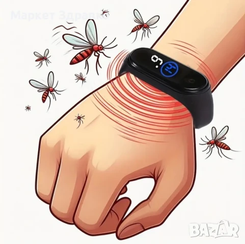 Оригинална Гривна против комари и др – естествена защита на открито 