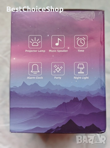 Звезден проектор M9 с будилник и Bluetooth говорител – Space Rocket Music Projector Lamp, снимка 4 - Декорация за дома - 53244703