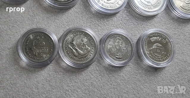 България.Пълен комплект 15 бройки от 5 лева за периода 1980 - 1989г. 19 бр., снимка 3 - Нумизматика и бонистика - 36867397