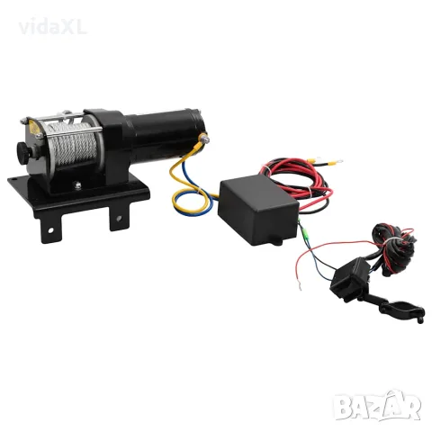 Електрическа лебедка 12 V, 1360 кг, монтажна планка, снимка 2 - Телфери - 56146267