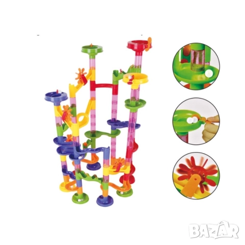 Конструктор Път с топчета - 105 елемента, снимка 2 - Конструктори - 51858208