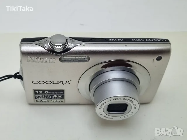 Nikon COOLPIX S3000 Silver – 12MP CCD Digital Camera | 4x Optical Zoo, снимка 5 - Фотоапарати - 56455127