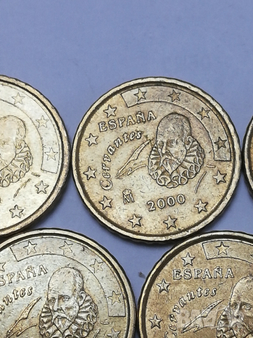лот от 10 евро-цента Испания различни години, снимка 3 - Нумизматика и бонистика - 53935936