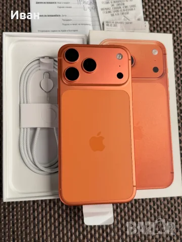 КАТО НОВ❗️256Gb⚠️iPhone 17 Pro Max Orange❗️24м ГАРАНЦИЯ, снимка 2 - Apple iPhone - 55991898