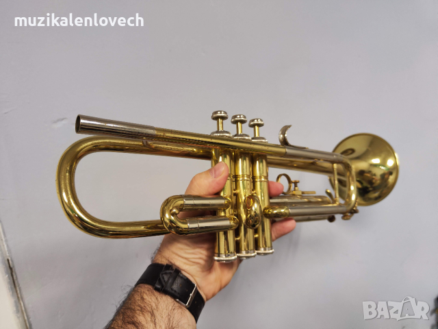 Bufon B-Flat Trumpet (P-357) Made in France - Френски Б Тромпет с твърд куфар, снимка 3 - Духови инструменти - 44552388