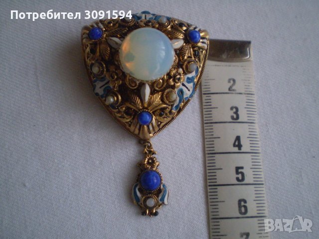  РЯДКА Старинна Дамска Брошка, снимка 4 - Антикварни и старинни предмети - 37775465
