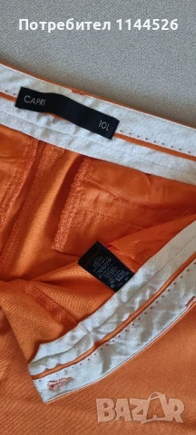 Летен дамски панталон, оранжев цвят, Next 38, снимка 3 - Панталони - 50903502