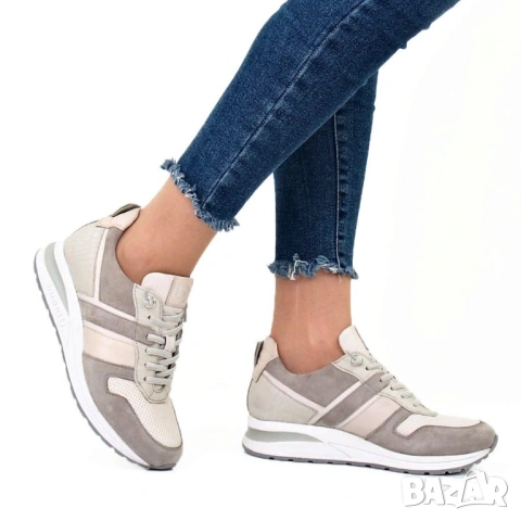 Bugatti Venice A2T09 Оригинални Кожени Маратонки Велур Кожа 38.5 39