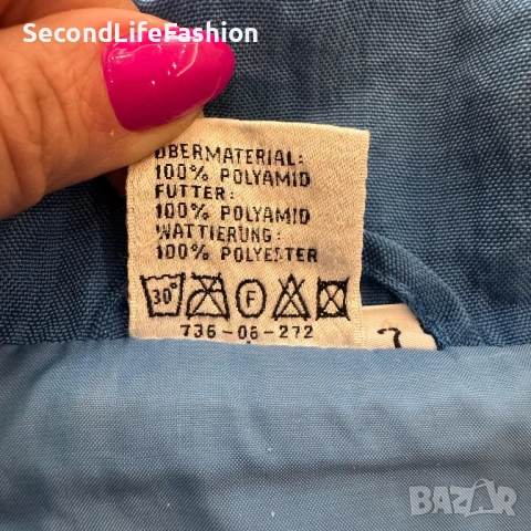 Винтидж мъжко яке Puma синьо, размер XL 7 80-те 90-те ретро ​​, снимка 6 - Якета - 53357170