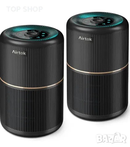 Пречиствател на въздух AIRTOK 2 бр. за страдащи от алергии с функция за аромат 99,97% пречистване