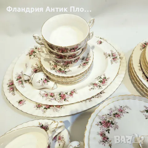 Порцеланов сервиз Royal Albert – Lavender Rose, 59 части, снимка 9 - Сервизи - 49101280
