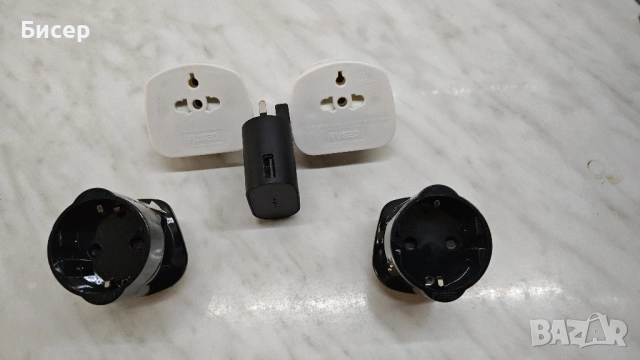 Преходници/адаптери UK/EU стандарт., снимка 2 - Друга електроника - 52085699
