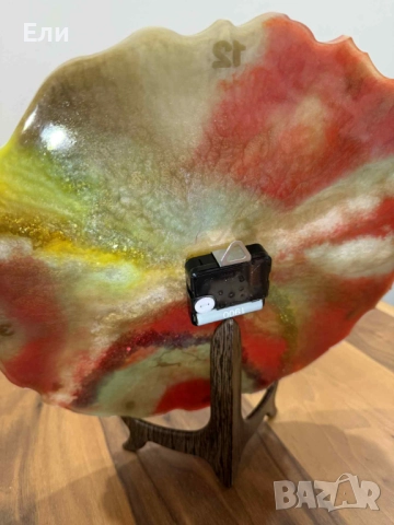 Голям дизайнерски, ръчно изработен часовник, снимка 4 - Стенни часовници - 52646220