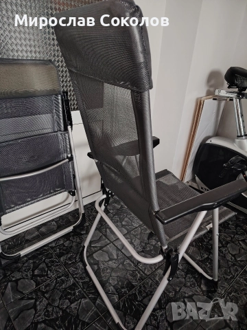сгъваем алуминиев стол с 5 позиции на облегалката 2 бр., снимка 7 - Градински мебели, декорация  - 52678558