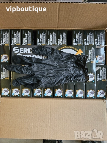 Автосервизни Здрави Черни Нитрилни Ръкавици 6.5гр., снимка 4 - Медицински консумативи - 52344536