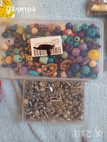 Голям лот материали за бижута, крафт и декорации, снимка 9 - Декорация за дома - 52455747