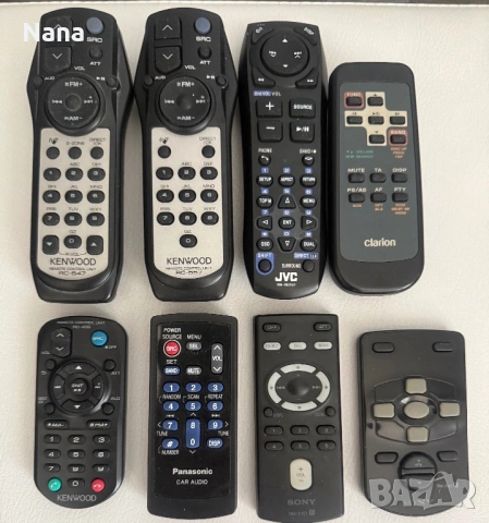 Дистанционни Кар аудио SONY, JVC, KENWOOD,CLARION,PANASONIC  Цена 10€ за брой
