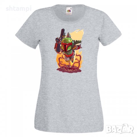 Дамска тениска Star Wars Boba Fett Игра,Изненада,Подарък,Геймър,, снимка 6 - Тениски - 36788726