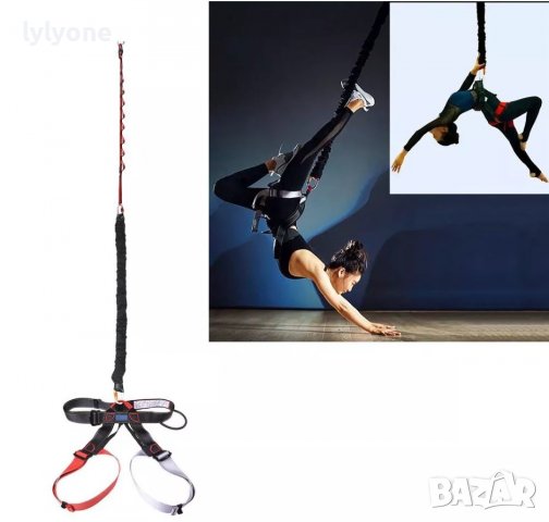  Комплект Бънджи фитнес ластици за Бънджи флай * Въздушни танци * Акробатика * С Аксесоари * Нови, снимка 4 - Фитнес уреди - 37152613