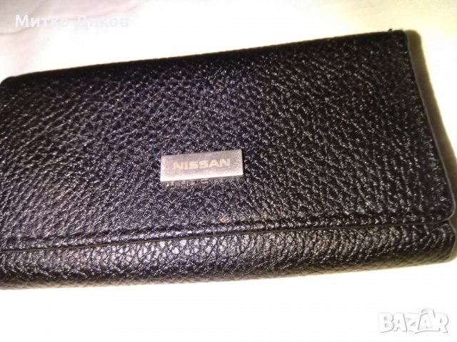 Кожено калъвче ново за ключове пари и документи Нисан 115х65мм, снимка 2 - Портфейли, портмонета - 31162319
