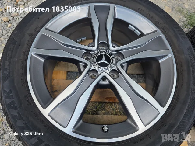 Лети джанти 17ки 5х112 Mercedes + зимни гуми 225/50/17 Bridgestone, снимка 7 - Гуми и джанти - 55830676