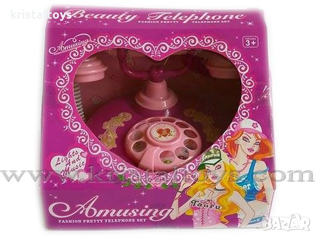 Детска играчка музикален телефон Beauty Telephone с класическа визия, снимка 1 - Музикални играчки - 31818277