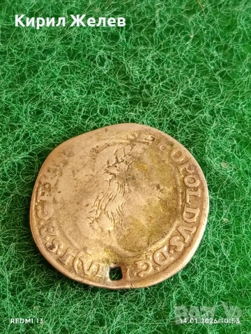 Сребърна монета 6 кройцера 1671г. Леополд първи Унгария за КОЛЕКЦИЯ 52995