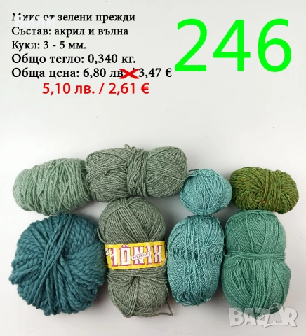 Евтини прежди в малки количества - нови и остатъци , снимка 2 - Други - 52042454