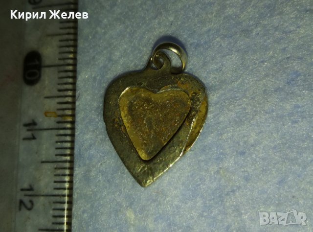 РЪЧНО ОРНАМЕНТИРАНО СРЕБЪРНО СЪРЧИЦЕ Половинка от РЕТРО МЕДАЛЬОН РАМЧИЦА За СНИМКИ За ЧАСТИ 40180, снимка 10 - Антикварни и старинни предмети - 42437399