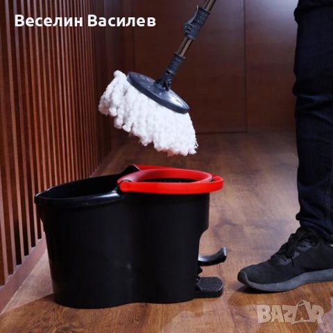СПИН МОП С ПЕДАЛ И ЦЕНТРОФУГА в Мопове, кофи, четки и метли в гр. Нови ...