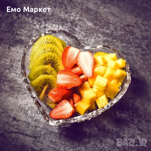 Чинийка под формата на сърце с розички, снимка 2 - Чинии - 48858747