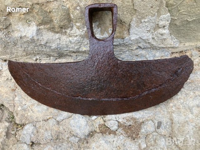 Стара ръчно кована мотика, снимка 2 - Антикварни и старинни предмети - 40604979