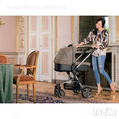 Детска количка + кошче + столче Foppapedretti Tres 3 в 1, снимка 6 - Детски колички - 39315809