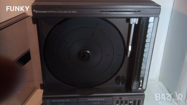 Schneider VAL 1002 compact audio system (vertical record player, tuner and double cassette deck), снимка 9 - Грамофони - 38738497