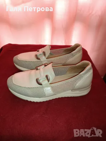 Идеално запазени маркови бели дамски лоуфъри от естествена кожа, снимка 4 - Дамски елегантни обувки - 47990173