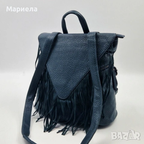 Дамска раница от еко к. с ресни – бохо стил, удобство и обем (36×30×16 см), снимка 7 - Раници - 53342587