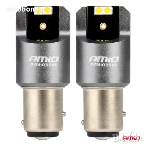 LED крушки AMIO PRO CANBUS с две светлини(P21/5W-BAY15D)12-24V к-т /2бр./, снимка 3 - Аксесоари и консумативи - 51041337
