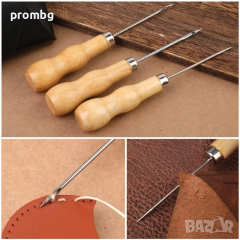 шило, право, гладко, кожарски шила, 3 модела с различна дръжка, снимка 10 - Други инструменти - 47025761