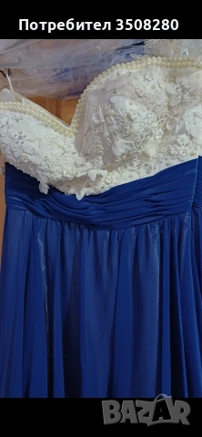 Официална рокля синя, снимка 2 - Рокли - 54172800