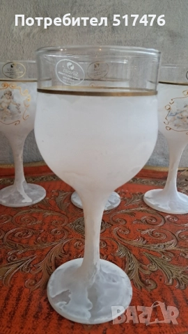 2 комплекта за вино и шампанско Murano , снимка 7 - Други стоки за дома - 51941868