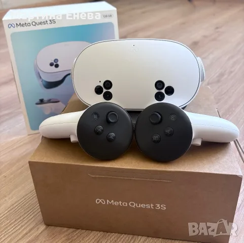 VR Очила Meta Quest 3S (128 GB) – Пълен комплект, оригинална кутия