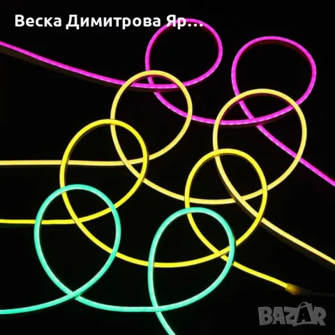 LED Лента с неонови цветове и дистанционно управление, снимка 3 - Лед осветление - 48240629