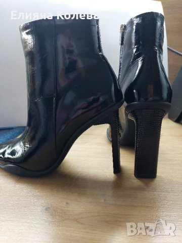 Дамски боти естествен лак Massimo Zardi