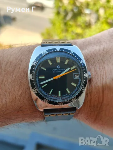 Рядък Винтидж Дайвър Junghans Automatic (1970s) – Обслужен! бартер, снимка 2 - Мъжки - 55802244