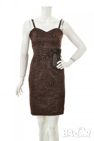 Кафява рокля подходяща за повод, снимка 2 - Рокли - 30529855