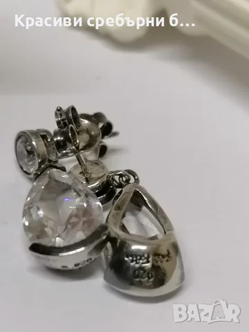 Folli Follie масивни сребърни обеци с камъни, снимка 6 - Обеци - 55963985