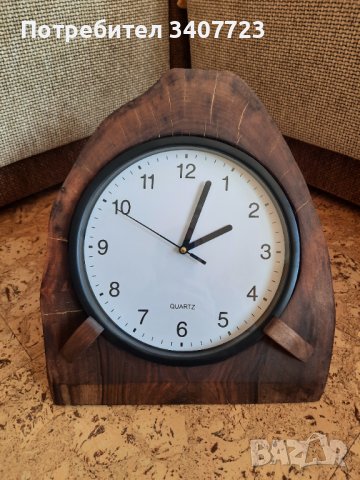 Ръчно изработени лампи и часовници от орех, снимка 14 - Настолни лампи - 37118020