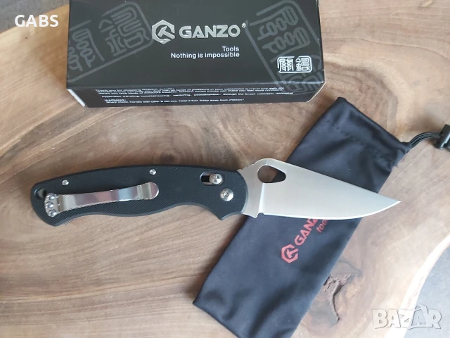Сгъваем джобен нож GANZO,заключване Axis Lock, снимка 2 - Ножове - 50667950