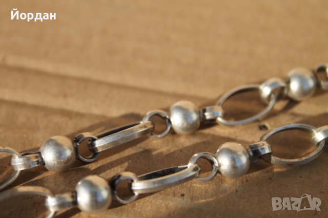 Сребърен синджир , снимка 4 - Колиета, медальони, синджири - 44497418